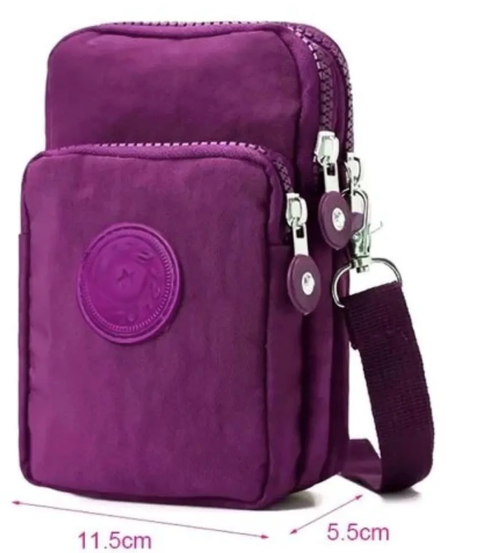Bolsa mini pochete shoulder transversal porta celular