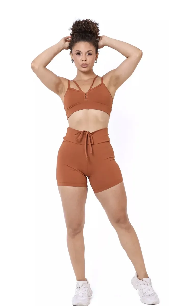 Conjunto short + Topper poliamida light